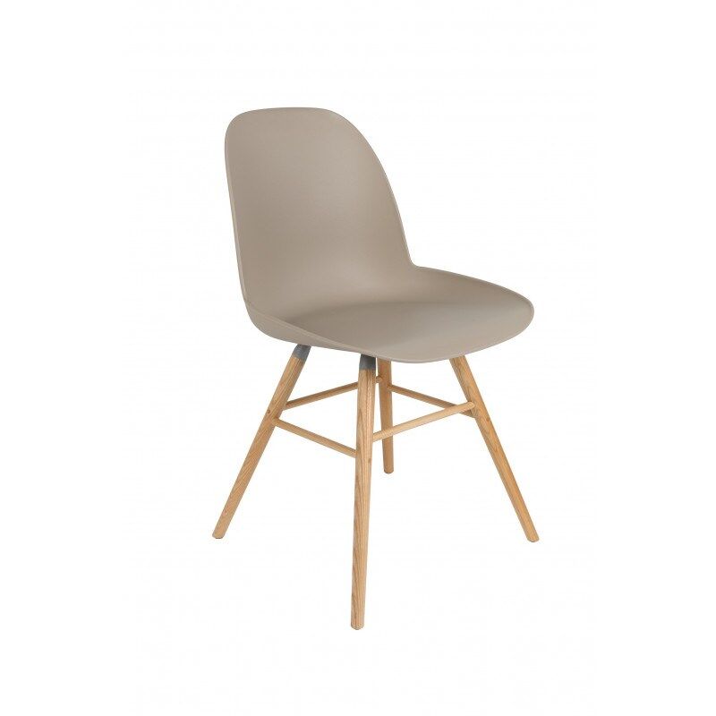 Zuiver Chaise design en bois taupe Marron 49x2x55cm