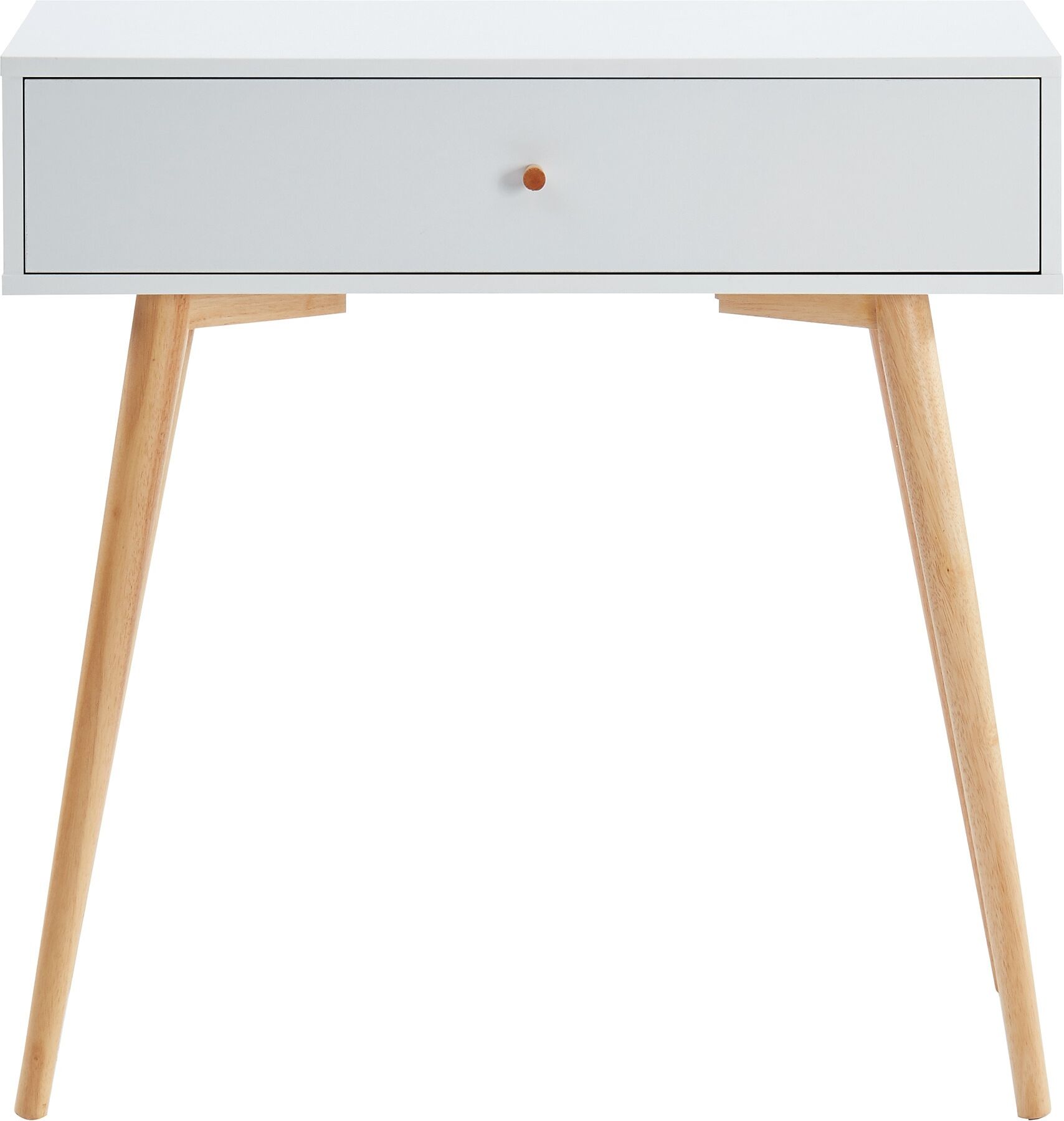 Baita Console blanc 1 tiroir - l80cm Blanc 80x80x30cm