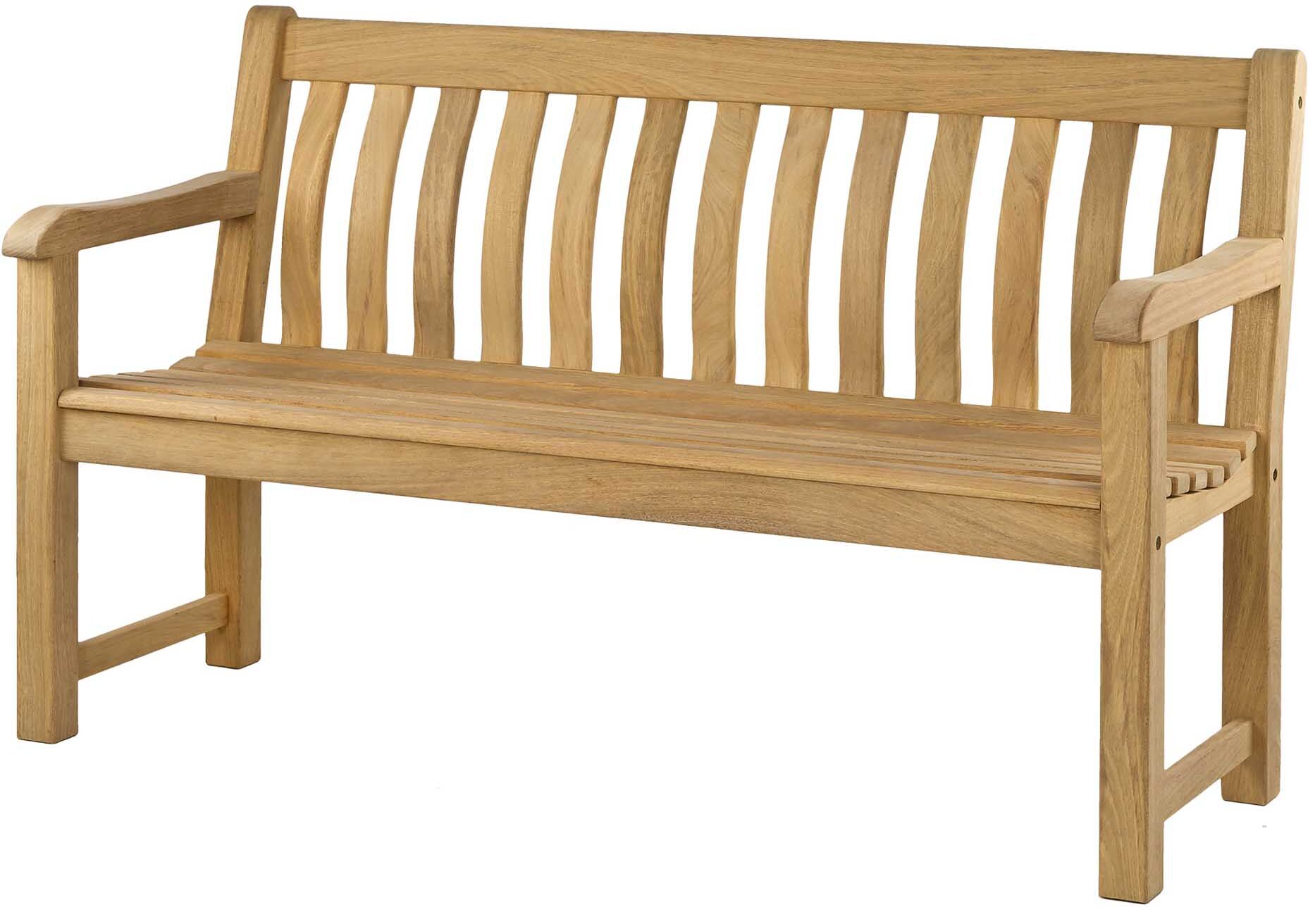 Alexander Rose Banc 3 places en bois clair Jaune 62x92x146cm