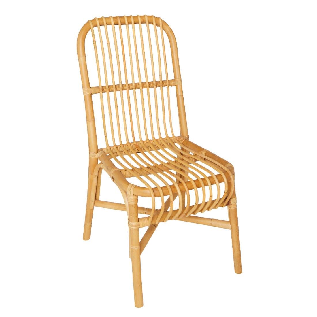 Kok Maison Chaise en rotin beige Beige 42x90x60cm