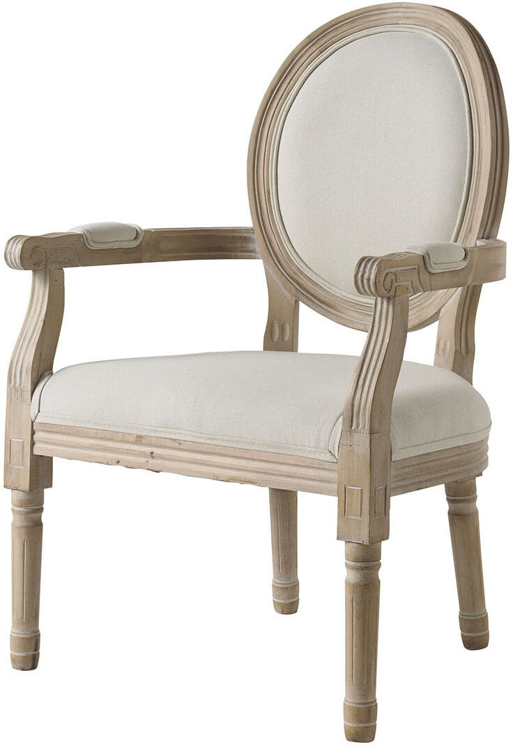 Mathilde M Fauteuil Marie-Antoinette Gris 60x56x92cm