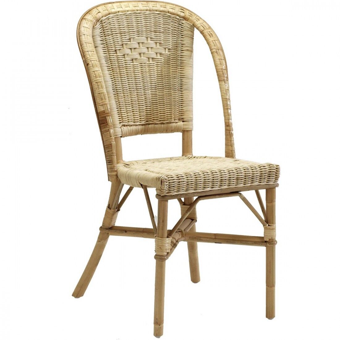 Kok Maison Chaise tressée en rotin beige Beige 50x90x52cm