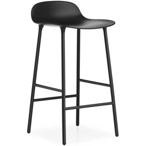 Normann Copenhagen Chaise de bar avec structure en metal noir 65cm Noir 42x77x40cm