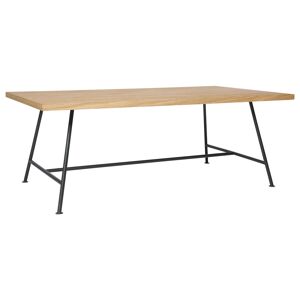 Rendez-Vous Deco Table basse rectangulaire bois clair et pieds metal Marron 120x45x70cm