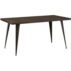 Rendez-Vous Deco Table rectangulaire 6 personnes en metal gris 150 cm Gris 150x76x81cm