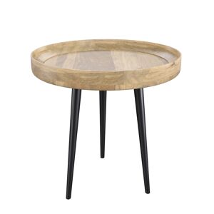 Rendez-Vous Deco Table d'appoint ronde en bois de manguier clair D40 cm Marron 40x40x40cm