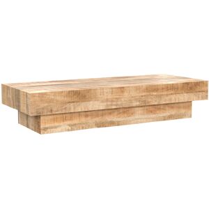 Rendez-Vous Deco Table basse rectangulaire en bois de manguier Marron 150x30x60cm