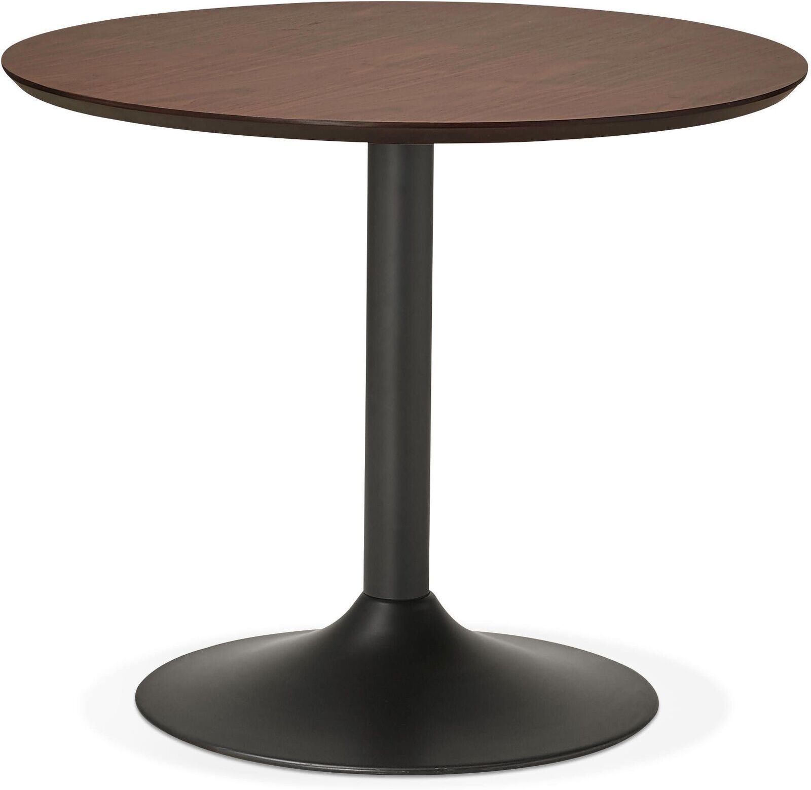 Kokoon Design Table de salon Bois Noyer Bois foncé Marron 90x75x90cm