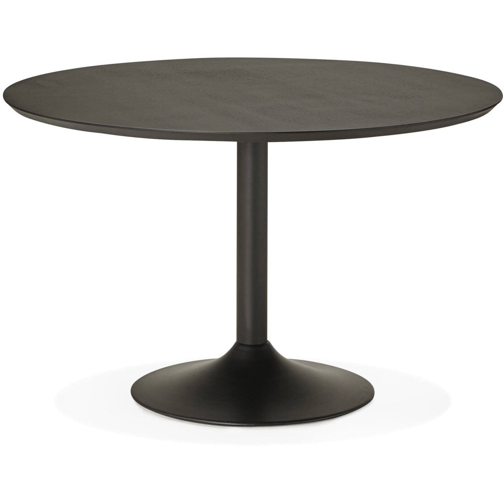 Kokoon Design Table de salon Bois Frêne Noir Noir 120x78x120cm