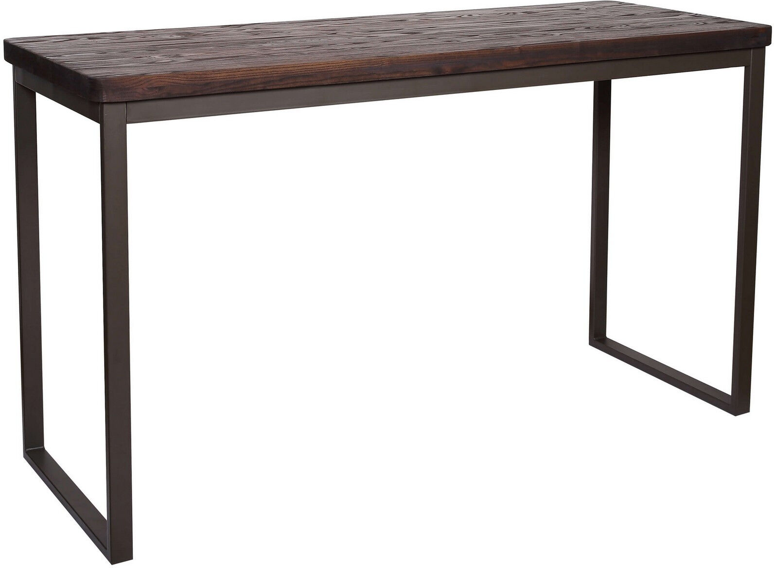 Mathi Design Mange debout 180 cm acier/bois massif foncé Marron 180x105x70cm