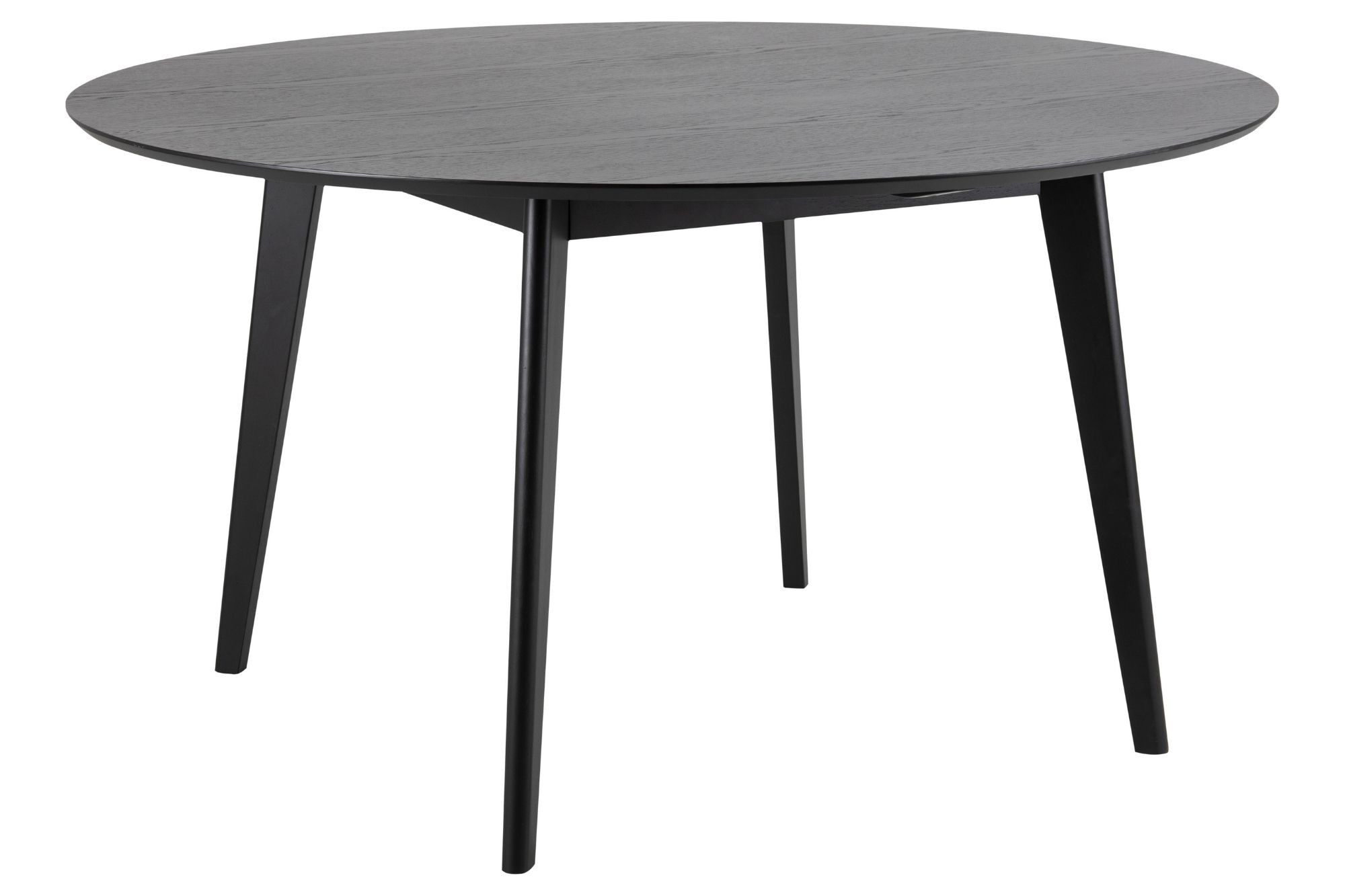 Hellin Table à manger ronde en bois D140 Noir 140x76x140cm