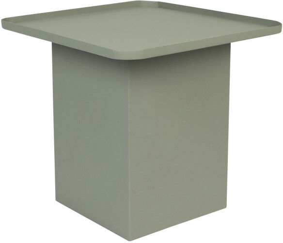 Drawer Table d'appoint carrée en métal 44x44cm vert Vert 44x40x44cm