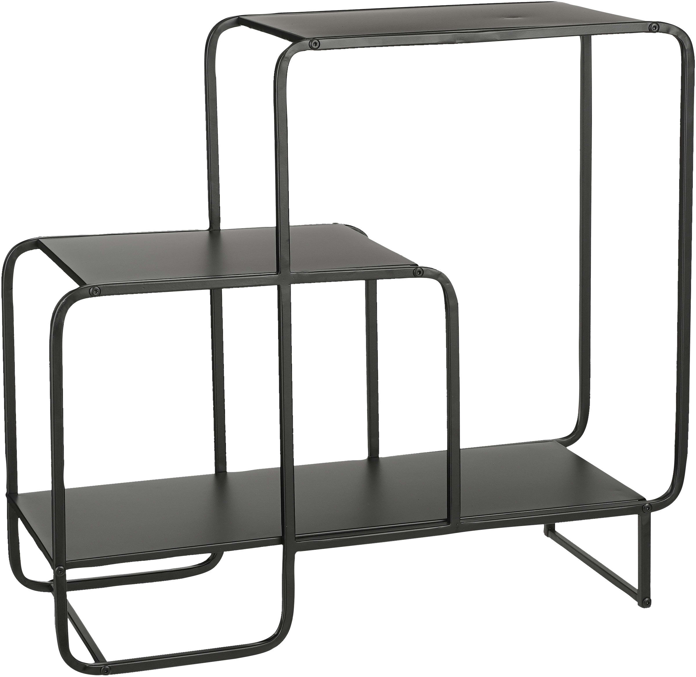 Mica Decorations Table de console en métal noir H76 Noir 70x76x30cm