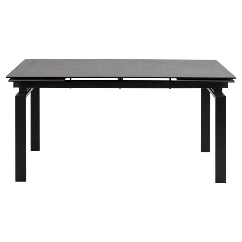 Hellin Table de salle à manger rectangulaire extensible en céramique L160/240 Gris 160x76x85cm