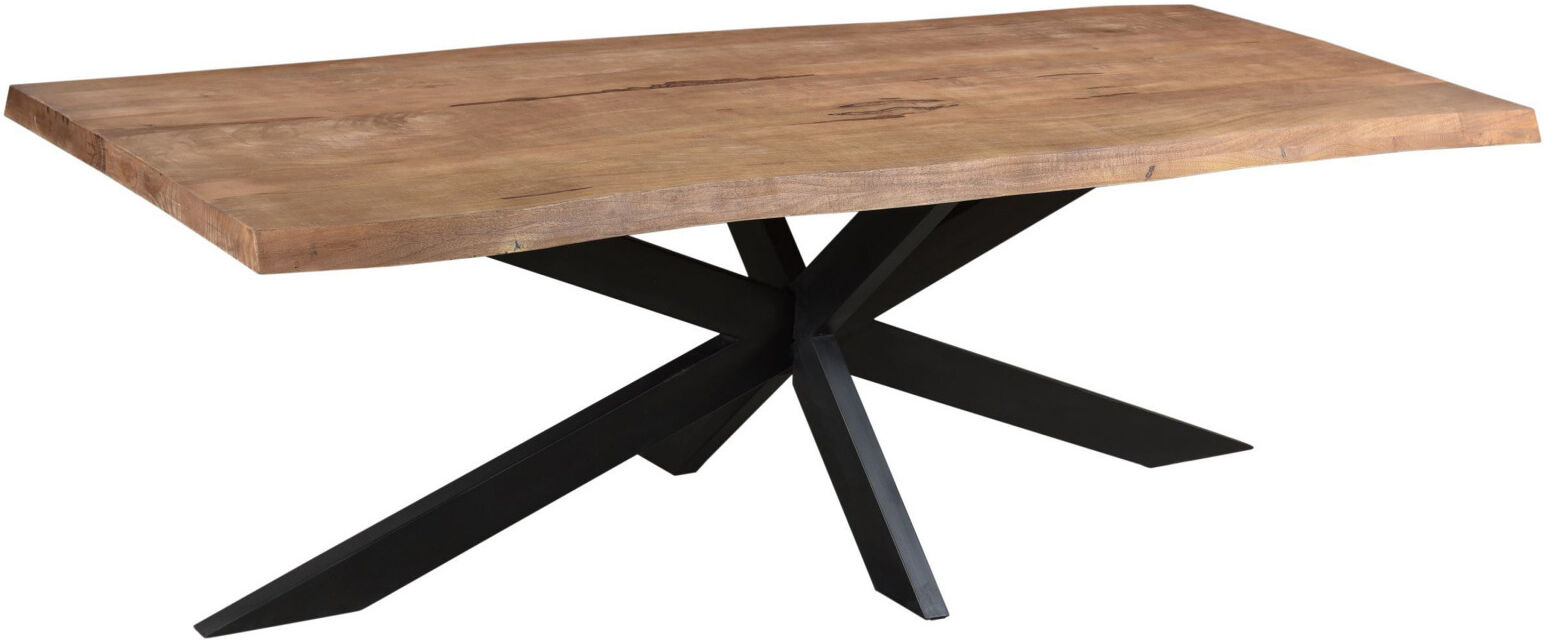 Moloo MANAUS-Table repas 6/8 personnes L160, Manguier "tree top",Spider noir Marron 90x76x160cm