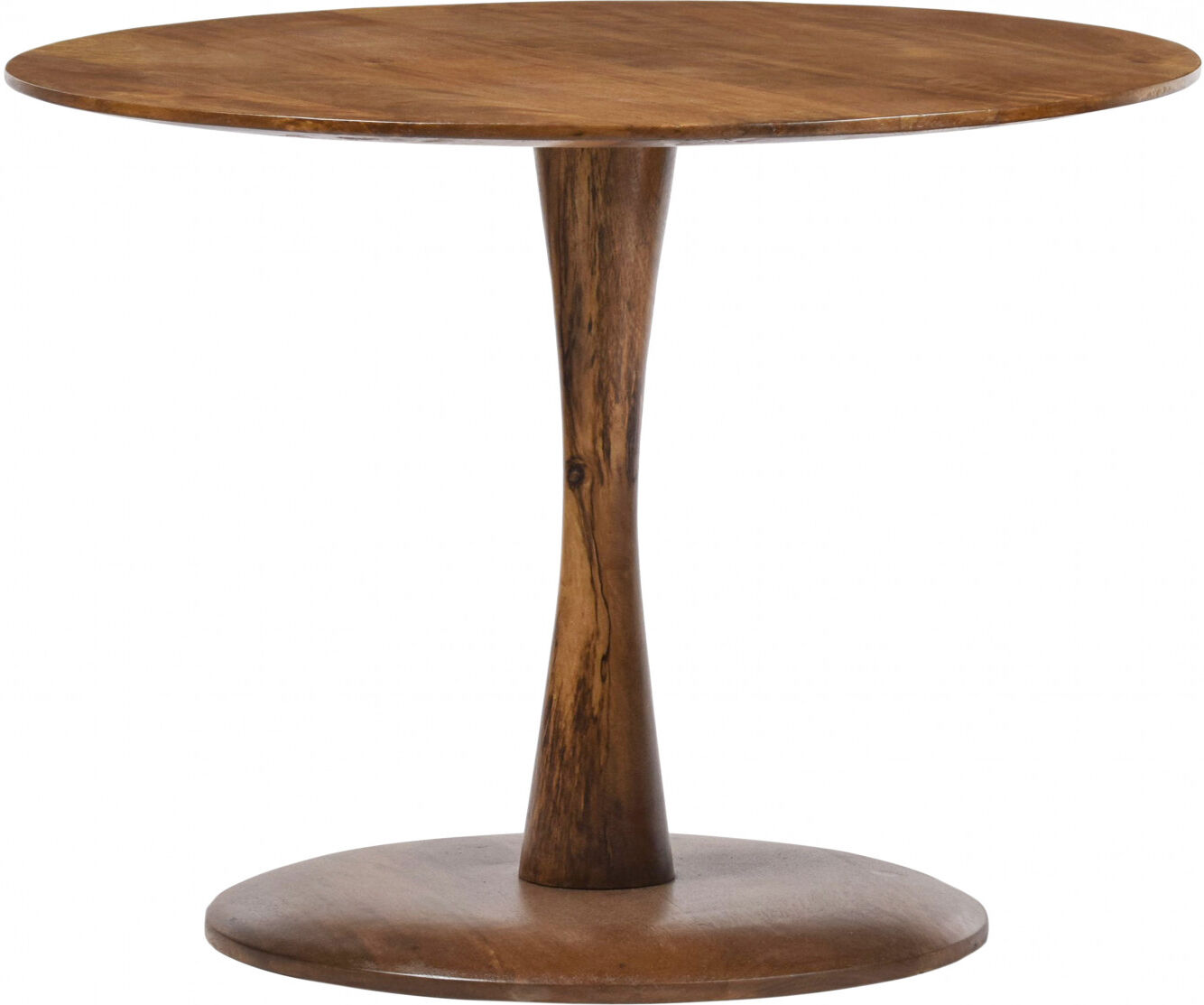 Moloo BANGALORE-Table basse ronde Diam60 en bois de Manguier massif Marron 60x38x60cm