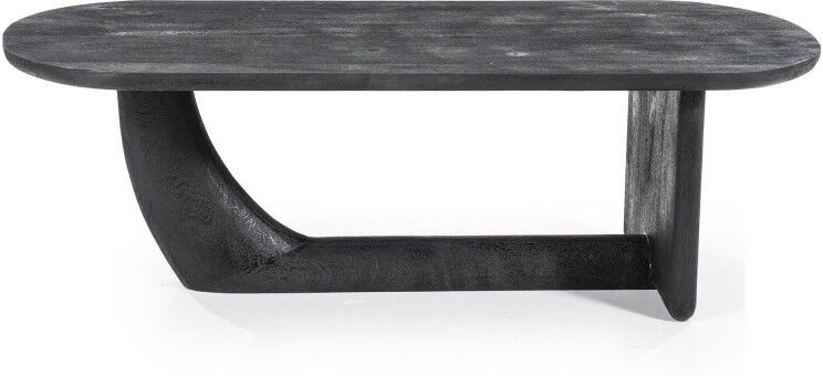 By-Boo Table basse en bois de manguier noir Noir 110x36x53cm