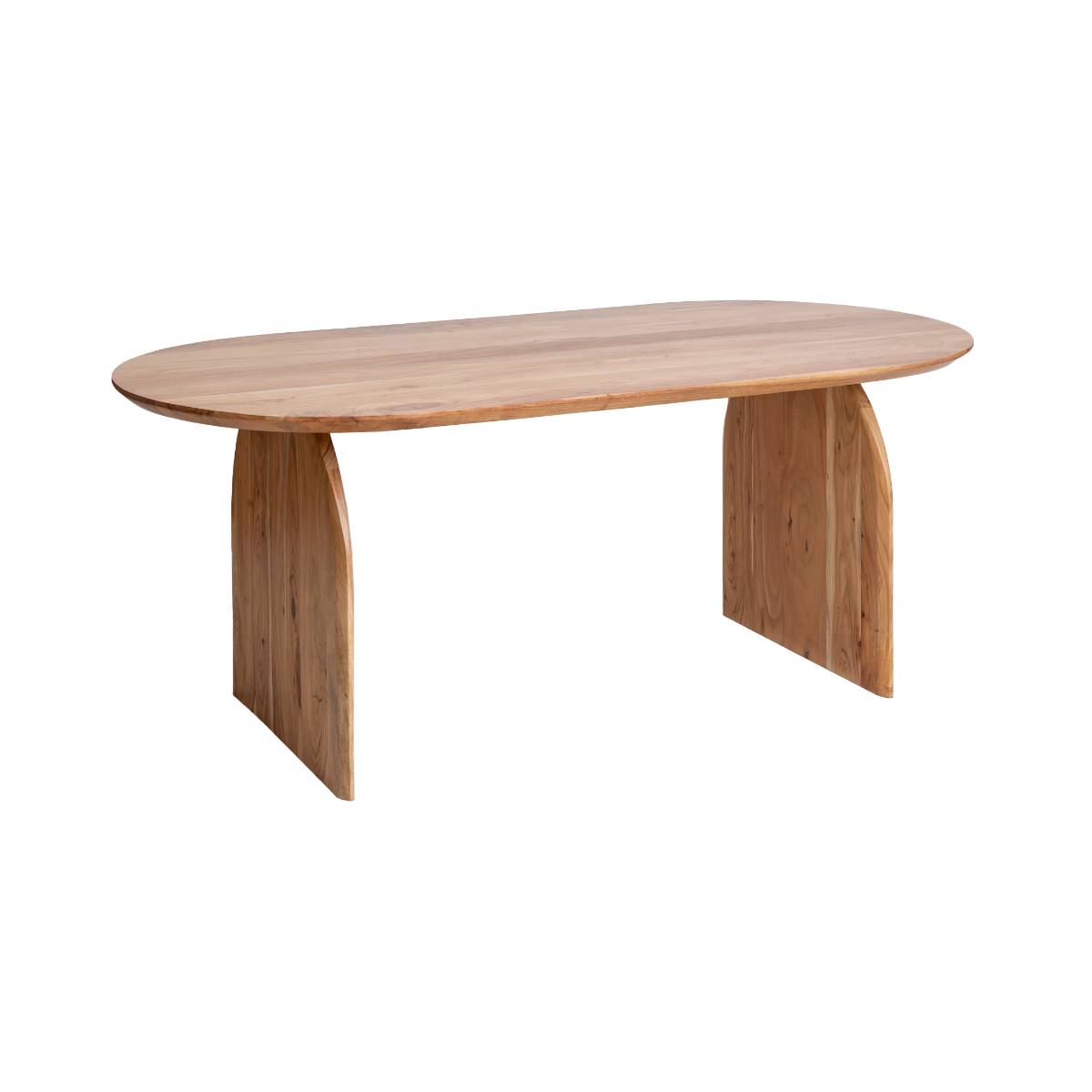 Made in Meubles Table à manger en bois marron 200 cm Marron 100x76x200cm