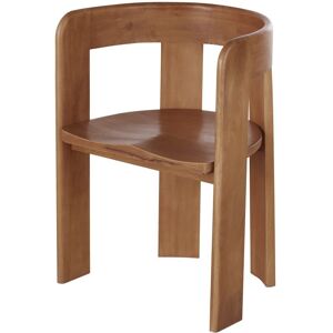 Maisons du Monde Fauteuil à dîner en bois de manguier marron Marron 56x76x45cm