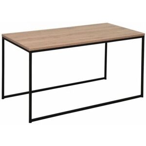 Bobochic ZARTA - Table basse Noyer et Noir Marron 100x50x50cm