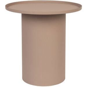 Drawer Table d'appoint ronde en métal D45,5cm rose Rose 46x45x46cm