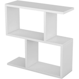 Toilinux Table d'appoint blanc Blanc 60x60x20cm