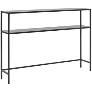 house doctor Console en acier noir Noir 24x85x120cm