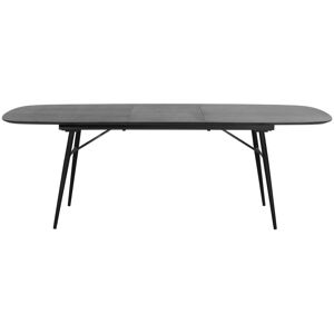 Pomax Table à manger extensible 180-230x105cm noir Noir 180x76x105cm