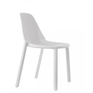Scab Design Chaise design en plastique blanc Blanc 53x2x53cm