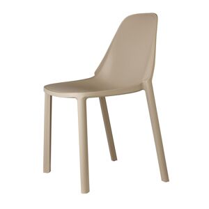 Scab Design Chaise design en plastique taupe Marron 53x2x53cm