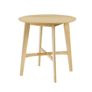Rendez-Vous Deco Table de bar ronde Noto 4 personnes en bois clair naturel D90 cm Marron 90x92x90cm