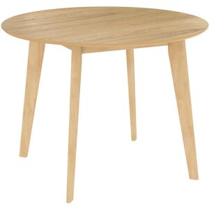 Rendez-Vous Deco Table ronde 4 personnes en bois clair D100 cm Marron 100x75x100cm