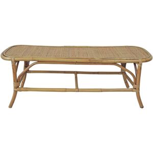 Decoclico Banc bout de lit en rotin Beige 120x45x35cm