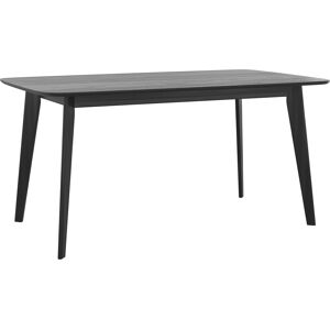 Rendez-Vous Deco Table rectangulaire 6 personnes en bois noir 150 cm Noir 150x75x90cm