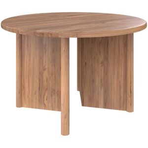 Rendez-Vous Deco Table ronde 4 personnes en bois de teck recycle D120 cm Marron 120x75x120cm