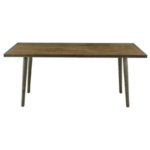 Zago Table rectangulaire 180 x 90 cm bois et métal - Publicité