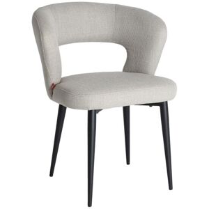 Kodu Chaise en polyester beige en 61x61x78 cm - lot de 2 Beige 61x78x61cm - Publicité Kodu Chaise en polyester beige en 61x61x78 cm - lot de 2 Beige 61x78x61cm - Publicité