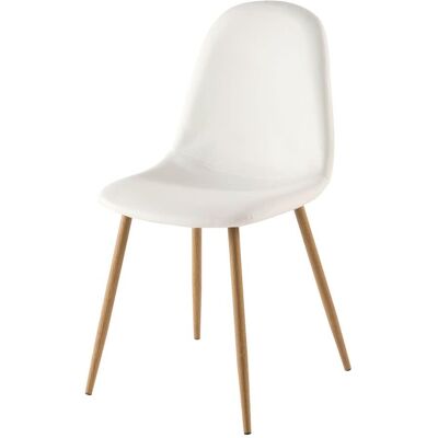 Maisons du Monde Chaise style scandinave blanche Blanc 44x86x55cm - Publicité Maisons du Monde Chaise style scandinave blanche Blanc 44x86x55cm - Publicité