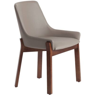 Angel Cerda Chaise en similicuir vison foncé Taupe 60x80x59cm - Publicité Angel Cerda Chaise en similicuir vison foncé Taupe 60x80x59cm - Publicité