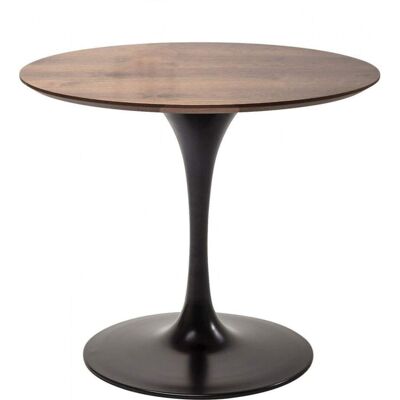 Kare Design Table à manger 4 personnes ronde noyer et noir d90 Marron 90x76x90cm - Publicité Kare Design Table à manger 4 personnes ronde noyer et noir d90 Marron 90x76x90cm - Publicité