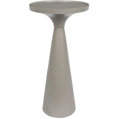 Zuiver Table d'appoint en métal ø28cm - Gris Gris 28x56x28cm - Publicité Zuiver Table d'appoint en métal ø28cm - Gris Gris 28x56x28cm - Publicité