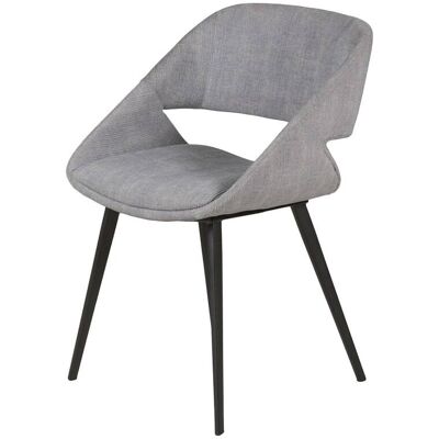 Zago Chaise de table velours côtelé gris clair Gris 51x78x55cm - Publicité Zago Chaise de table velours côtelé gris clair Gris 51x78x55cm - Publicité