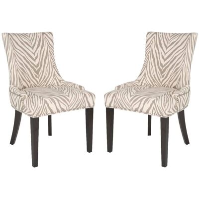 Safavieh Ensemble de 2 chaises de salle à manger en bois de bouleau gris Gris 56x92x63cm - Publicité Safavieh Ensemble de 2 chaises de salle à manger en bois de bouleau gris Gris 56x92x63cm - Publicité