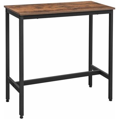 VASAGLE Table de bar table de cuisine table de salle à manger marron Marron 100x90x40cm - Publicité VASAGLE Table de bar table de cuisine table de salle à manger marron Marron 100x90x40cm - Publicité