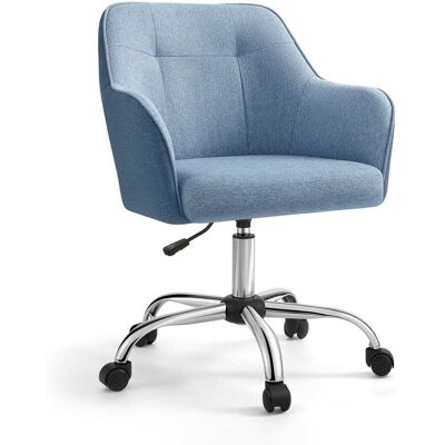Chaise de Bureau Bleu Brume - Réglable, Tissu Respirant - Publicité Chaise de Bureau Bleu Brume - Réglable, Tissu Respirant - Publicité