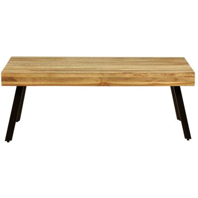 ZAGO Table Basse en Teck Recyclé et Métal - 120cm - Publicité ZAGO Table Basse en Teck Recyclé et Métal - 120cm - Publicité