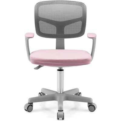 Giantex Chaise de bureau pour enfant hauteur réglable 54x54x80cm Rose 54x92x54cm - Publicité Giantex Chaise de bureau pour enfant hauteur réglable 54x54x80cm Rose 54x92x54cm - Publicité