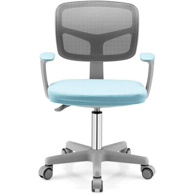 Giantex Chaise de bureau pour enfant hauteur réglable bleu 54x54x80cm Bleu 54x80x54cm - Publicité Giantex Chaise de bureau pour enfant hauteur réglable bleu 54x54x80cm Bleu 54x80x54cm - Publicité