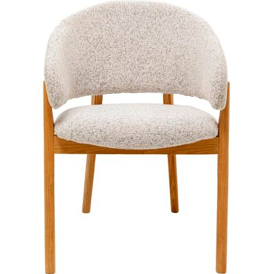 Kare Design Chaise avec accoudoirs en polyester mélangé et chêne Gris 58x87x57cm - Publicité Kare Design Chaise avec accoudoirs en polyester mélangé et chêne Gris 58x87x57cm - Publicité