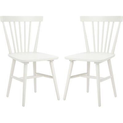 Safavieh Lot de 2 chaises de salle à manger en bois, blanc Beige 51x83x52cm - Publicité Safavieh Lot de 2 chaises de salle à manger en bois, blanc Beige 51x83x52cm - Publicité